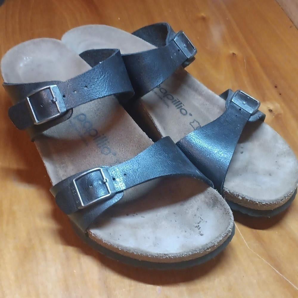Papilio black sandals size 40